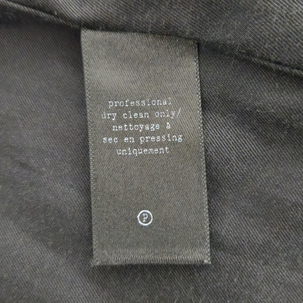 Rag & Bone Black Leather Jacket with Coat Overlay - Picture 11 of 16